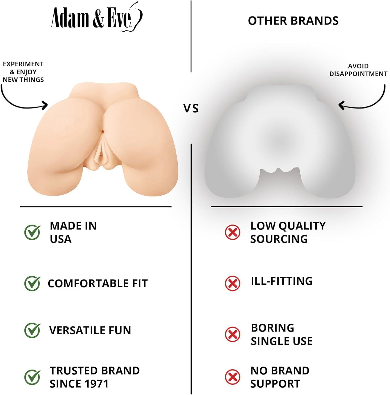 imageAdam ampamp Eve Bangin Betty Stroker Realistic Male Masturbator with Dual Entries Life Size Vagina and Anal Sex Toy Soft and Textured TPE Open Ended Design for Easy Cleaning Adult Toy for Men
