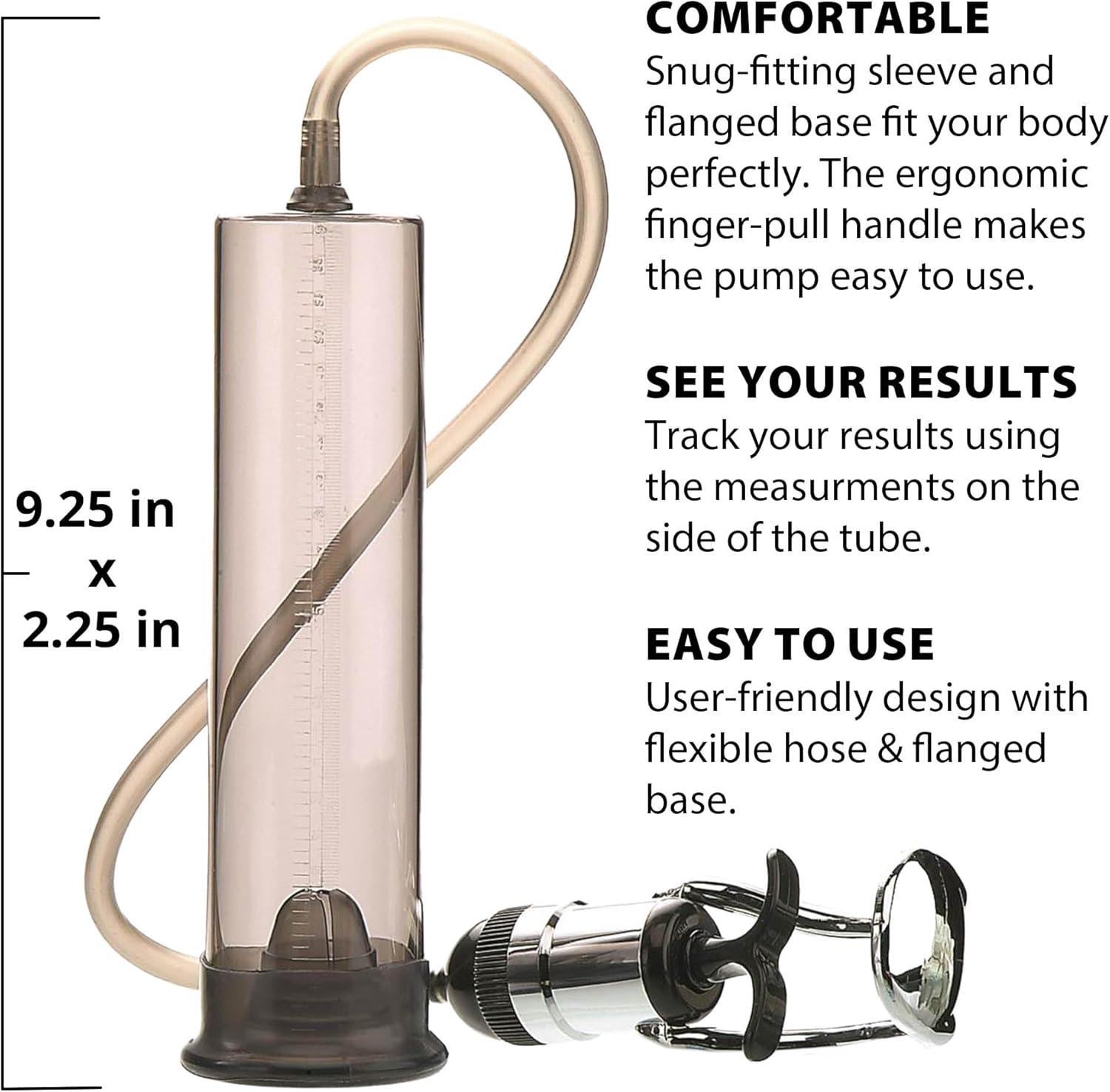 imageAdam ampamp Eve Max Results Penis Pump Powerful Suction for Stronger Erections Enlarged Cylinder Comfortable Fit Master Grip Finger Pull for Effortless Use Quick Release Valve Male Enhancement Pump