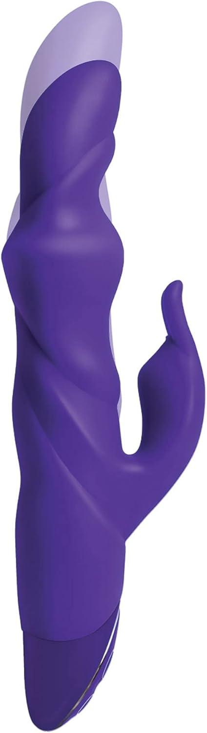 imageAdam ampamp Eve Posh Silicone Bounding Bunny Vibrator 10 Functions Dual Motors Flickering Clit Stimulator Waterproof Satin Finish Silicone Vibrator for Women Clitoral ampamp Vaginal Stimulation