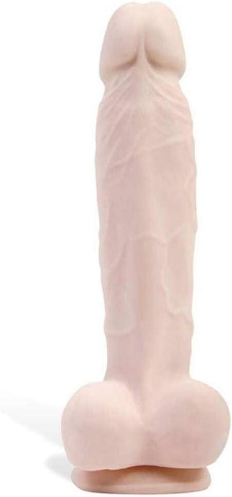 imageAdam ampamp Eve True Feel Dildo Big Realistic Penis with Suction Cup Lifelike Dual Layered Soft Silicone Waterproof Easy to Clean Adult Sex Toys for Women Men Anal ampamp Couples 75 in Flesh