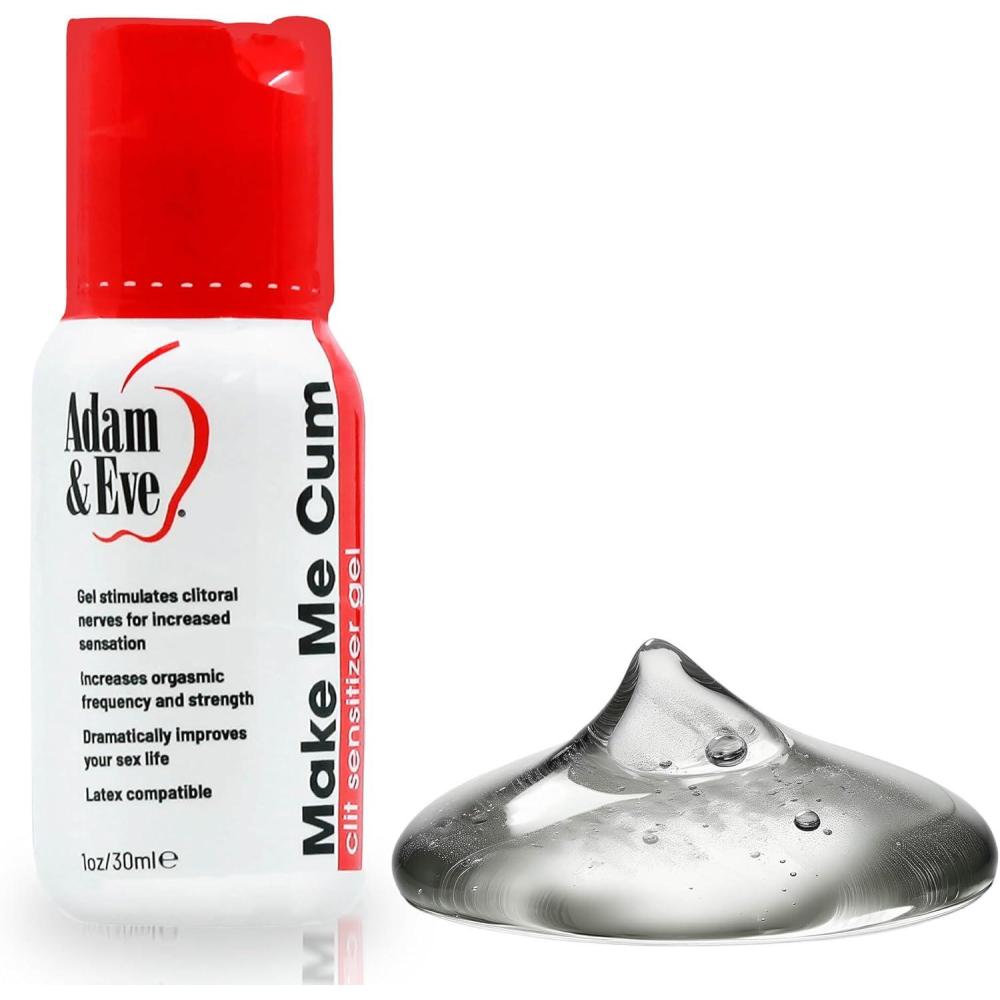 imageAdam and Eve Make Me Cum Clitoral Sensitizer Gel Water Based Lubricant for Privacy and Sex Toys Clitioral Stimulant and Enhancer Arousal Gel Gifts Clit Sensitizer Sexual Lubricants 1 oz 2 Pack1oz Pack of 1