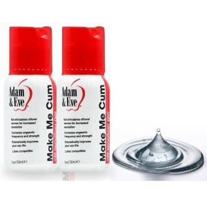 Adam and Eve Make Me Cum Clitoral Sensitizer Gel, Water Based Lubricant for Privacy and Sex Toys, Clitioral Stimulant and Enhancer Arousal Gel, Gifts Clit Sensitizer Sexual Lubricants, 1 oz 2 Pack(1oz (Pack of 2))