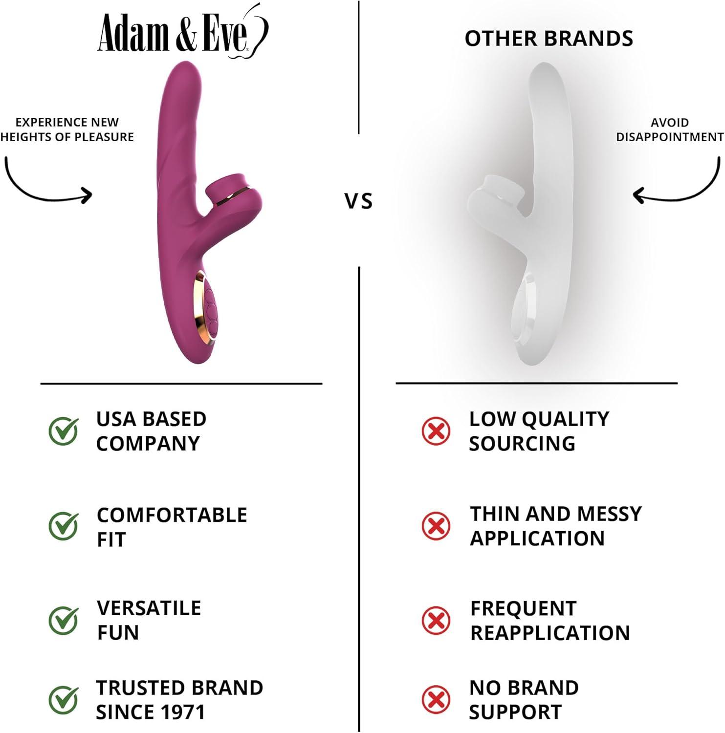 imageAdam ampamp Eve Rose Gold Revolving Rabbit Dual Stimulating Thrusting Vibrator Clitoral Spinner G Spot Vibe 3 Speed Shaft 7 Mode Clit Stimulator Rechargeable Waterproof Silicone Adult Sex Toy