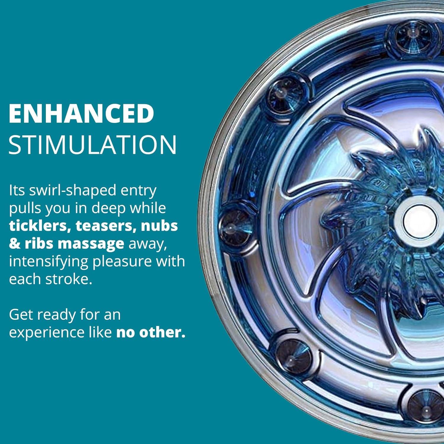 imageAdam and Eve Adams Trainer by Fleshlight Intensity Chambers to Enhance Stimulation Male Masturbator Sex Toy Electric Pocket Pussy Autoblow Valentines Day Gift for Him 85 Inch Clear