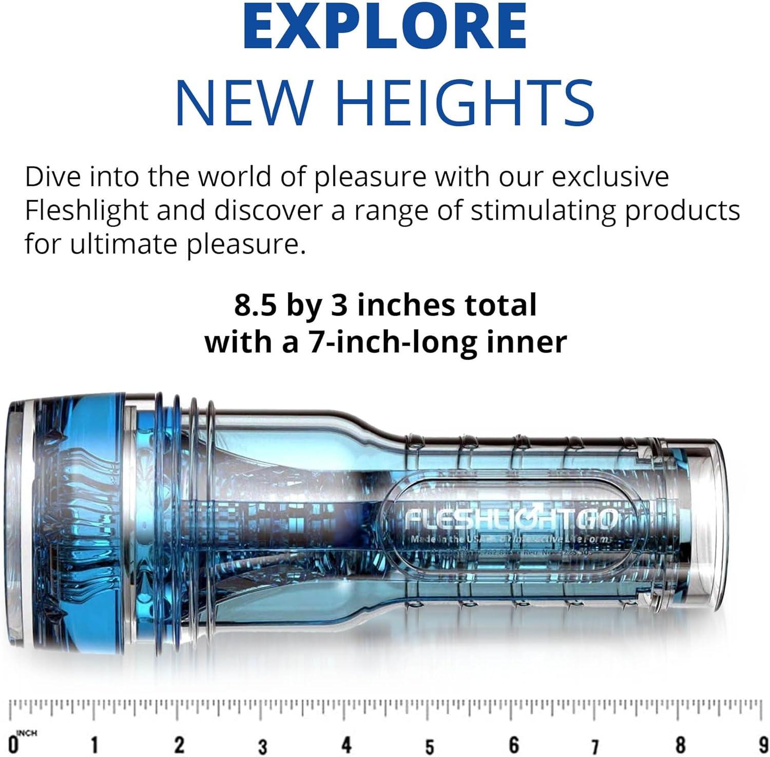 imageAdam and Eve Adams Trainer by Fleshlight Intensity Chambers to Enhance Stimulation Male Masturbator Sex Toy Electric Pocket Pussy Autoblow Valentines Day Gift for Him 85 Inch Clear