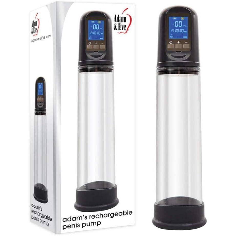 imageAdam ampamp Eve Adams Rechargeable Penis Pump Dick Erection Enlarger Sucker Adult Sex Toy for Men Electric Cock Stretcher Stimulation Device ampamp Extender Bigger ampamp Harder Erections 825 in Insertable