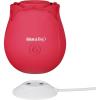 imageEves Ravishing Suction Rose Rechargeable Silicone Pink Clitoral Stimulator with 10 Functions