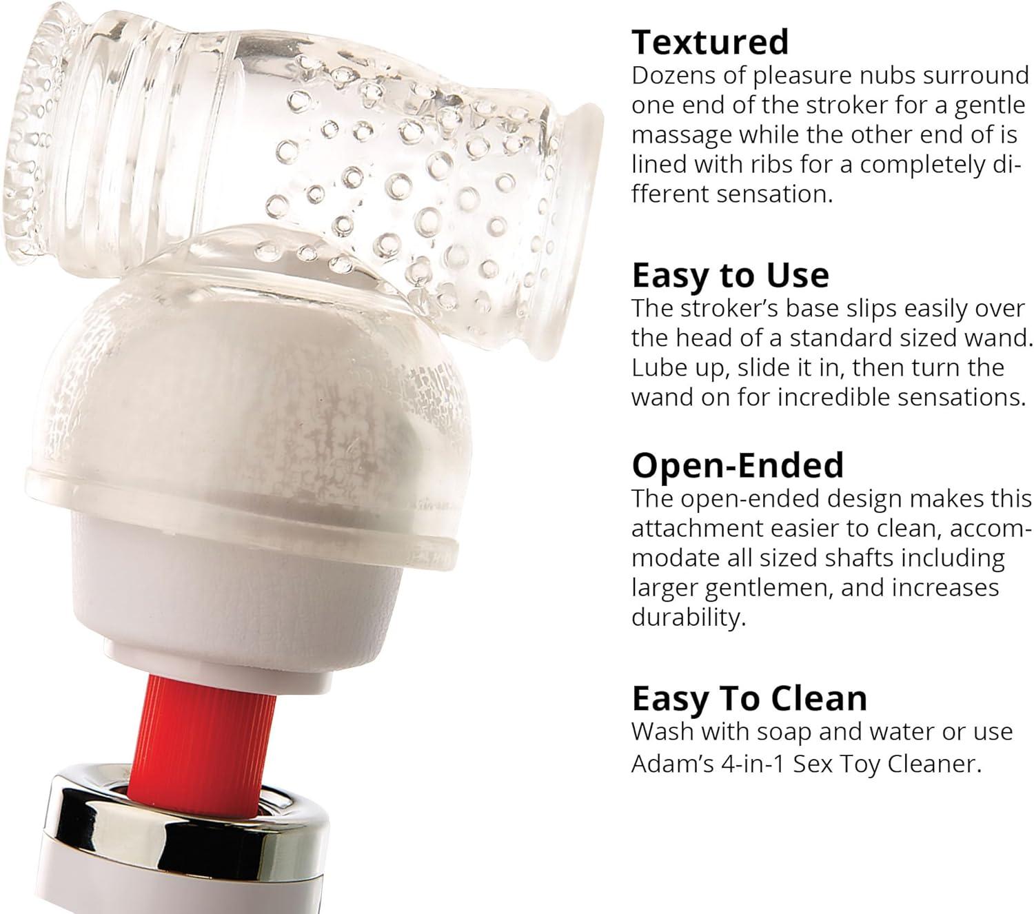 imageAdam amp Eve Crystal Clear 8 inch Dildo Realistic Dildo with Suction Cup Lifelike Soft Texture Waterproof Easy to Clean Fake Penis Adult Sex Toys for Women Men Anal amp Couples Clear 8 in