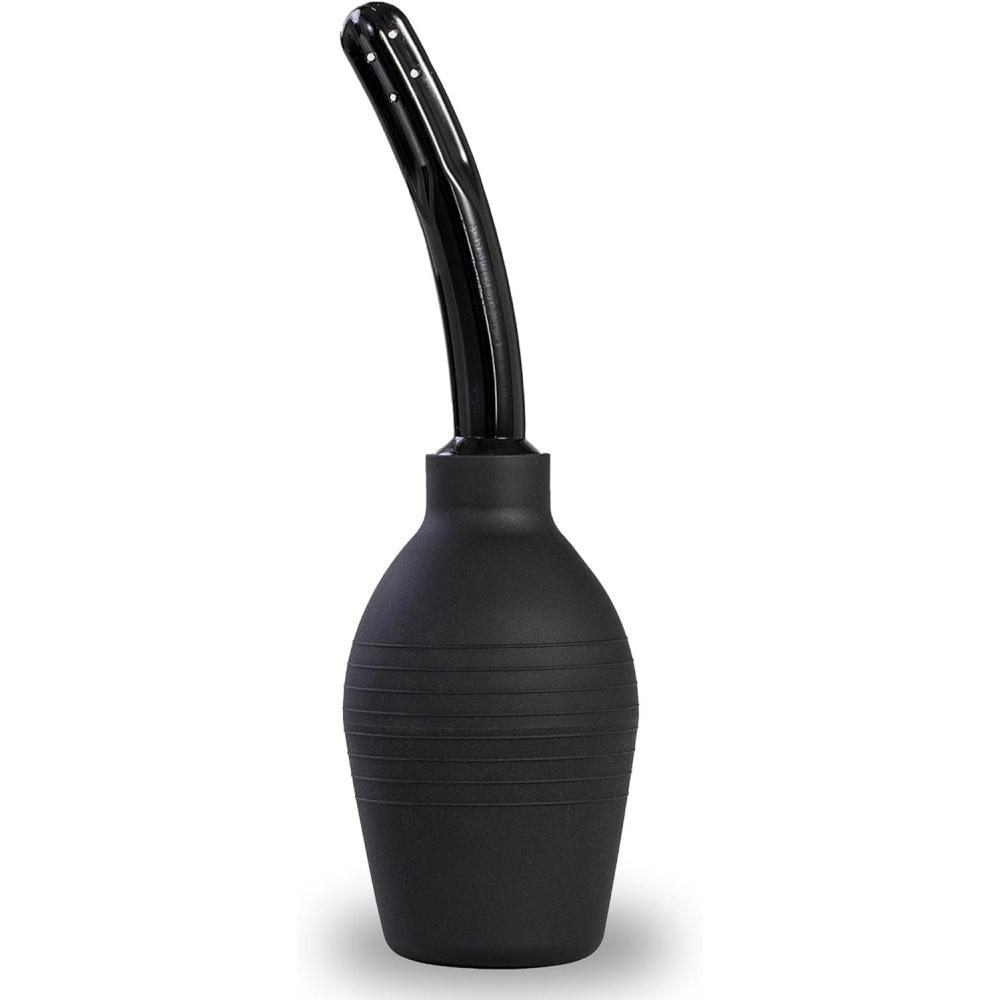 imageAdam amp Eve EZ Anal Douche Easy to Use Cleaning Bulb with Flexible Tip Large Capacity for Deep Cleansing Stable Flat Base Body Safe and Reusable Compatible with Water Based and Silicone Lubes