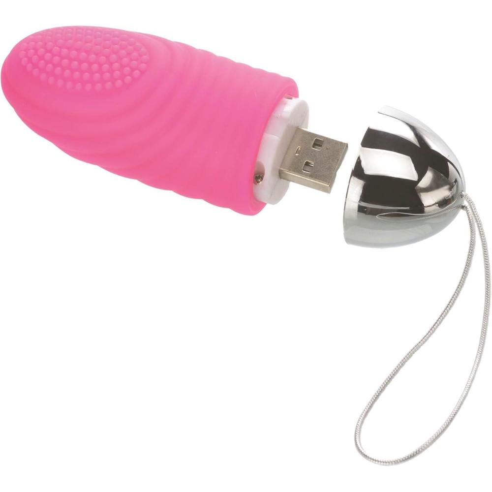 imageAdam amp Eve Turn Me On Rechargeable Bullet Vibrator with Wireless Remote Control Internal G Spot Clitoral Stimulation Female Adult Sex Toys for Women amp Couples 36 Vibrating Speeds 35 in Pink