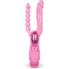 imageAdam amp Eve Dual Pleasure Vibrator Double Penetration Sex Toy with Realistic Shaft amp Anal Beads Multi Speed Vibration Flexible TPR Material Waterproof Adult Toy for Women Couples and Solo Play