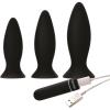 imageAdam amp Eve Rechargeable Vibrating Anal Trainer Kit 3 Piece Silicone Butt Plug Set Small Medium Large Plugs for Beginners and Advanced 9 Function Waterproof Anal Toy USB Rechargeable Bullet Vibe