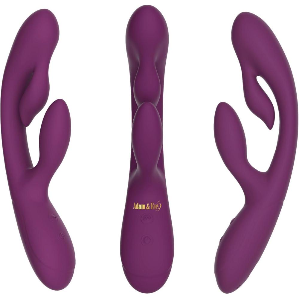 imageAdam amp Eve G Vibe Triple Stimulating Massager G Spot Vibrator with Clitoral amp Reverse Stimulators 10 Vibration Functions Waterproof Rechargeable Silicone Massager for Intense Pleasure