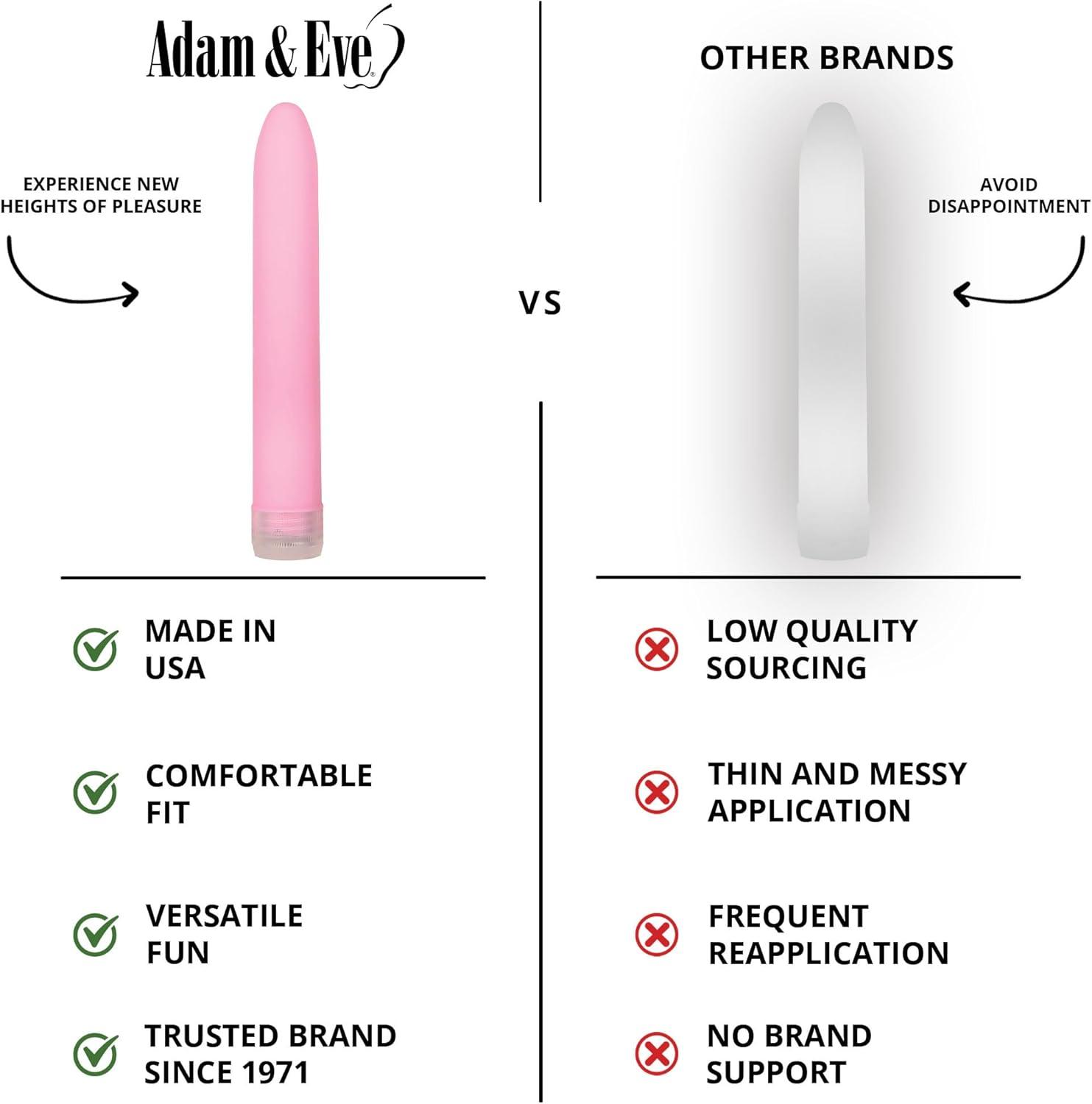 imageAdam amp Eve Velvet Kiss Vibrator Silky Smooth Multi Speed Classic Bullet for Clitoral and G Spot Stimulation Waterproof Slimline Vibrator for Women and Couples Travel Friendly Adult Sex Toy 6 Inch