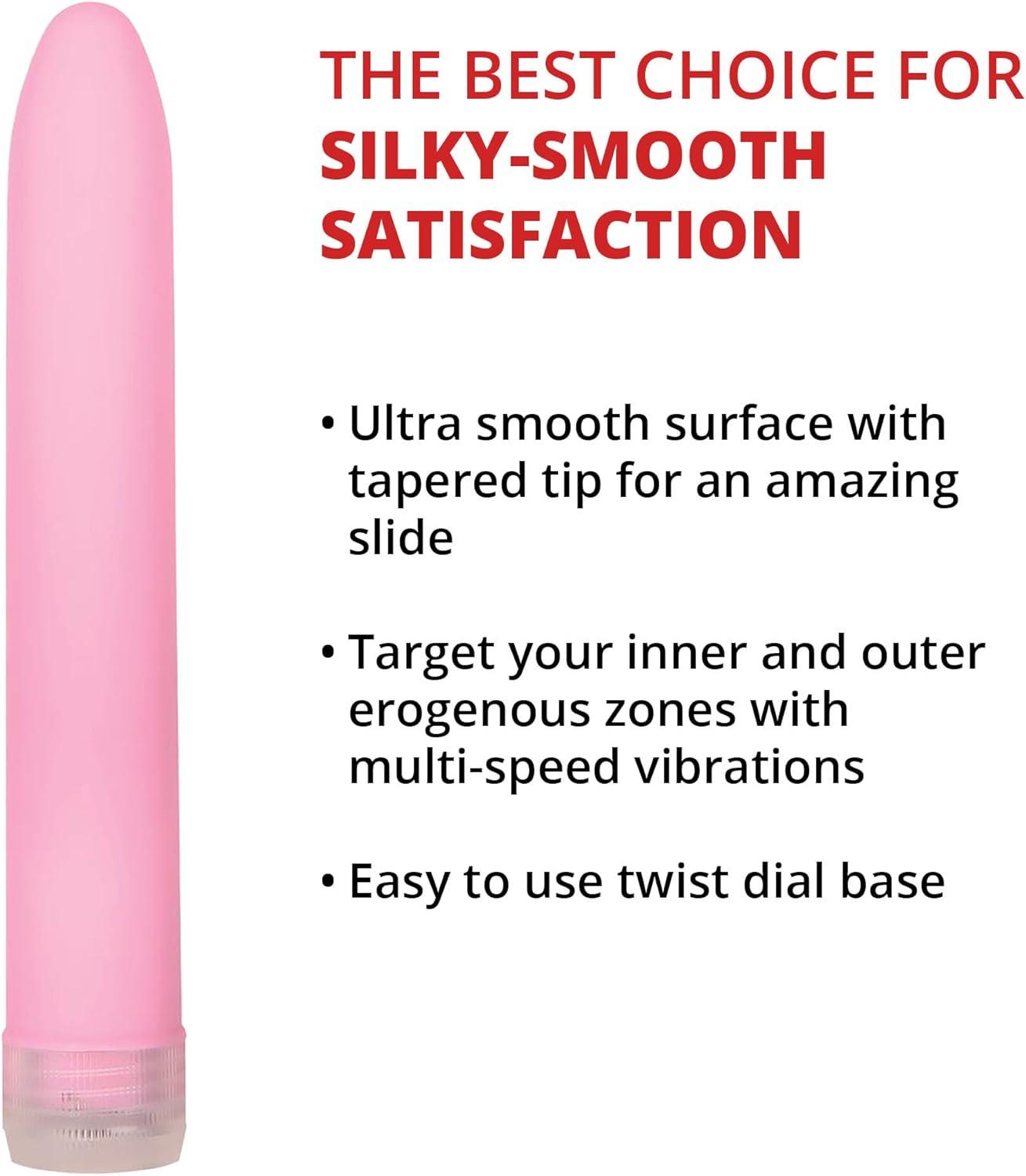 imageAdam amp Eve Velvet Kiss Vibrator Silky Smooth Multi Speed Classic Bullet for Clitoral and G Spot Stimulation Waterproof Slimline Vibrator for Women and Couples Travel Friendly Adult Sex Toy 6 Inch