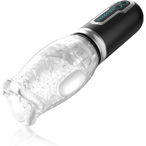Adam & Eve Adam’s Gawk 3.0 Sucking, Vibrating Sleeve, Rechargeable Masturbator with Dual Bullet Vibrators, 10 Vibration Modes, 5 Suction Settings, and Pleasure Nubs for Ultimate Stimulation
